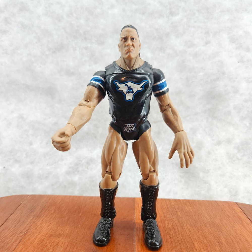 The Rock WWE Titan‎ Tron Live Action Figure Jakks Pacific 1999 Wrestling